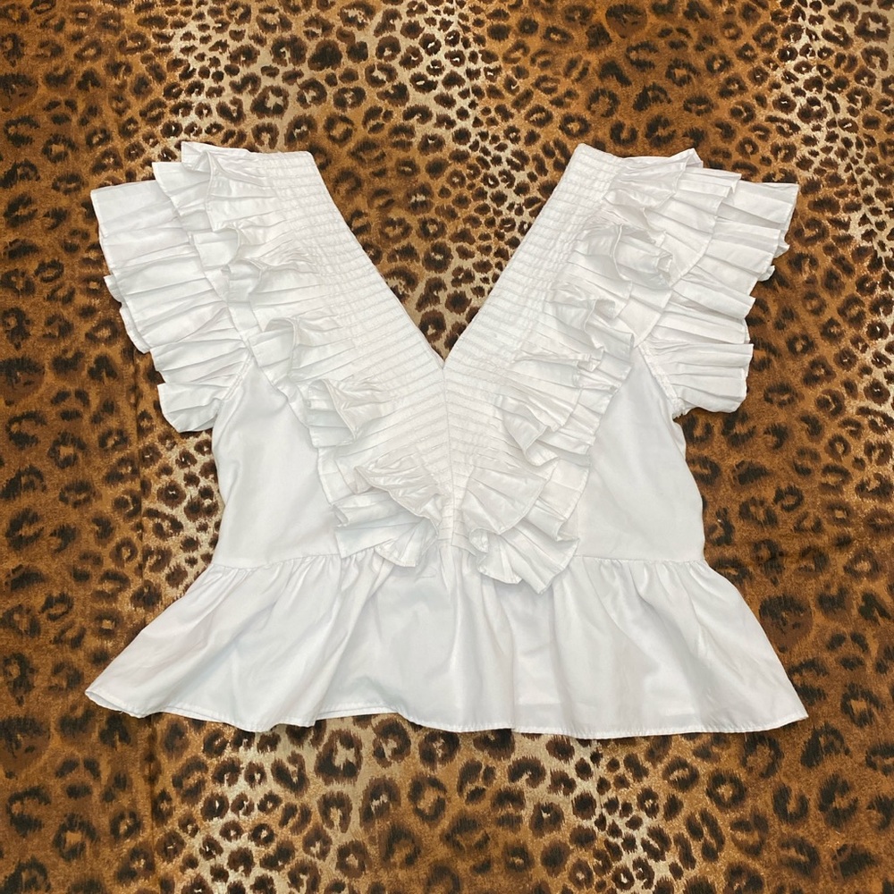 Zara white off shoulder top